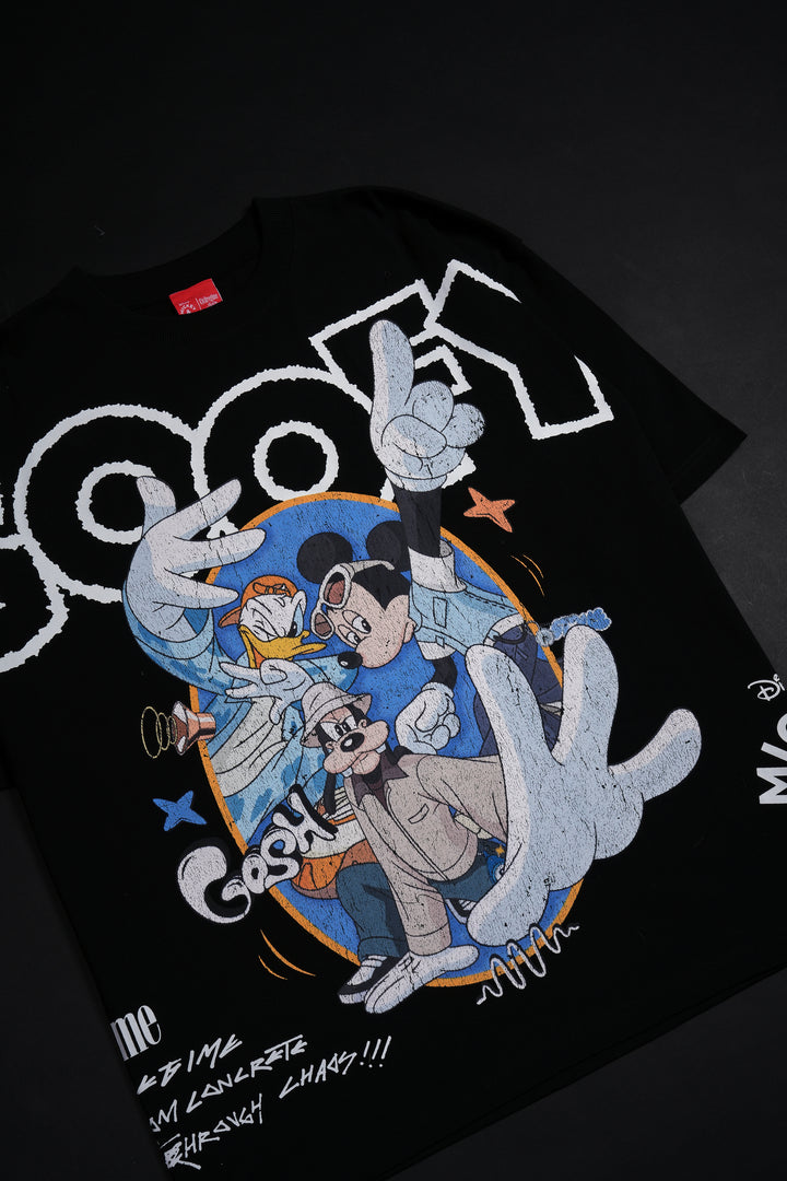 Goofy's Chaos 199X Oversized Tee in Black
