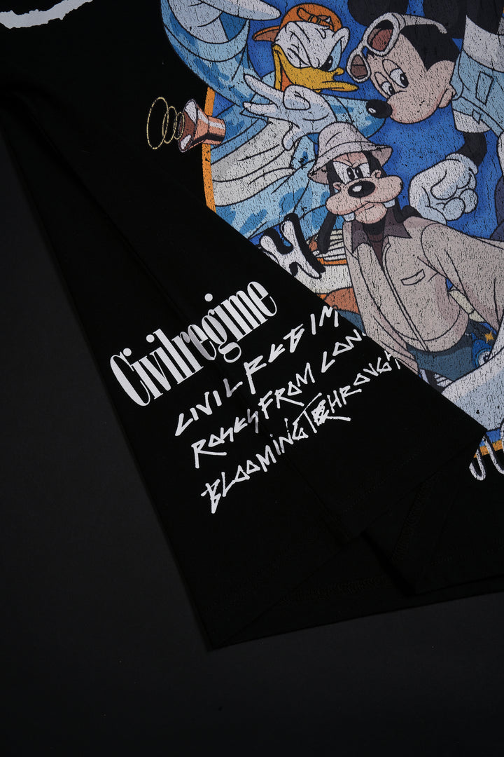 Goofy's Chaos 199X Oversized Tee in Black