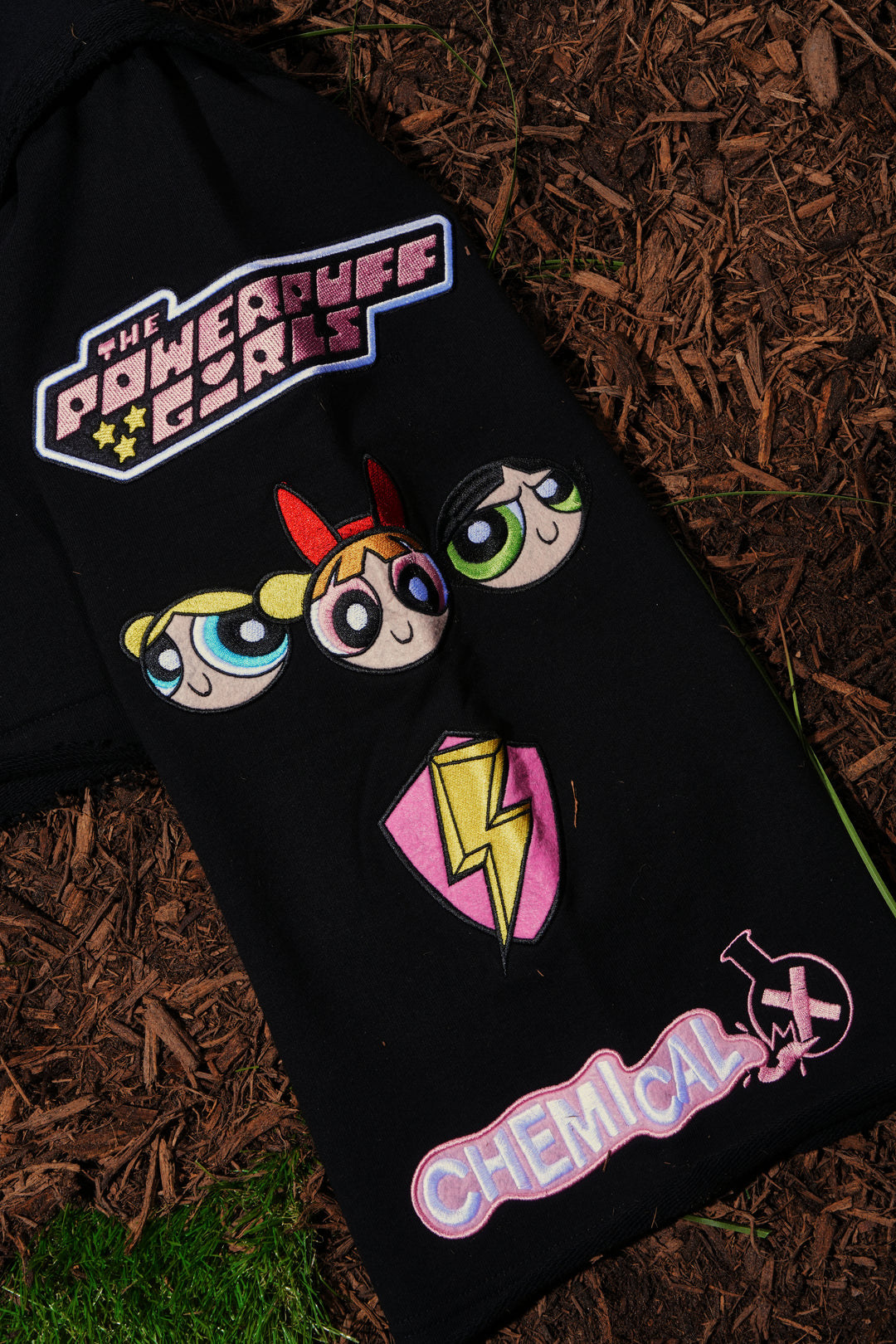 Spons'd Reverse French Terry Hoodie in Black