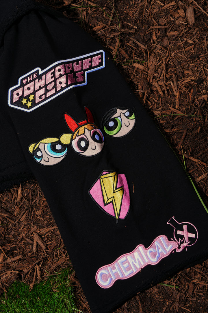 Spons'd Reverse French Terry Hoodie in Black