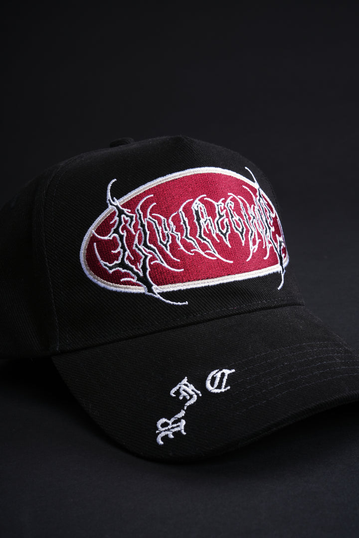 Cold Front 5 Panel Snapback Hat in Blue/Black