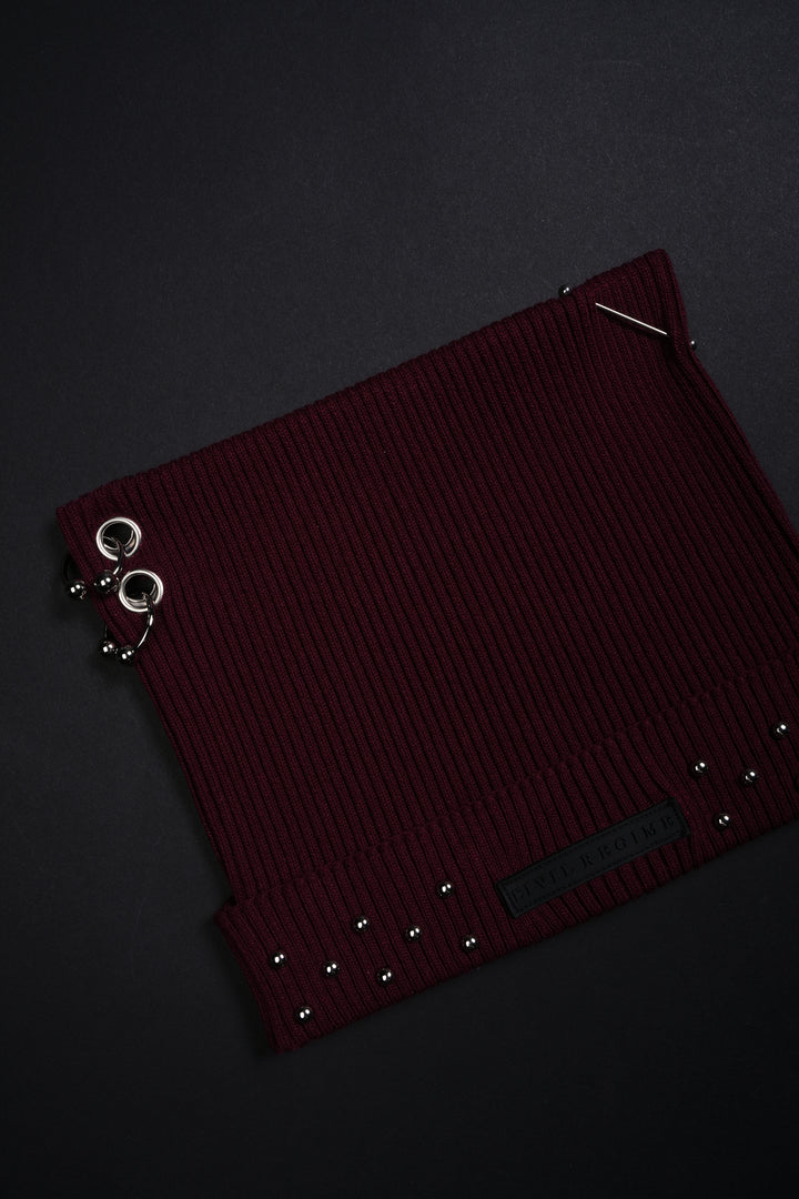 Eradicate Horns Beanie in Oxblood