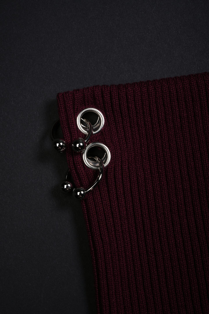 Eradicate Horns Beanie in Oxblood