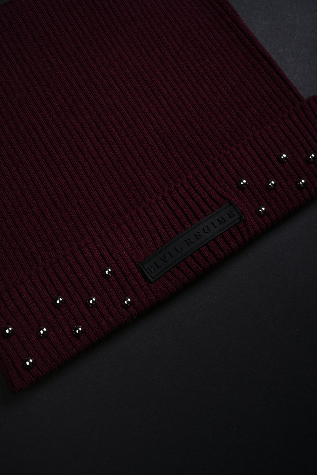 Eradicate Horns Beanie in Oxblood