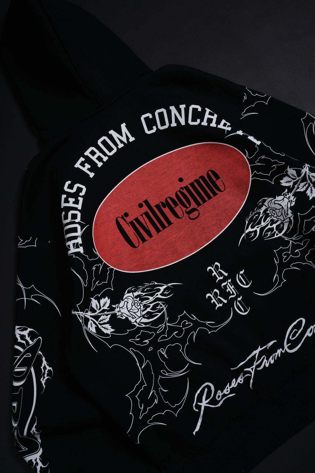 All Regime League Snap Hoodie in Black