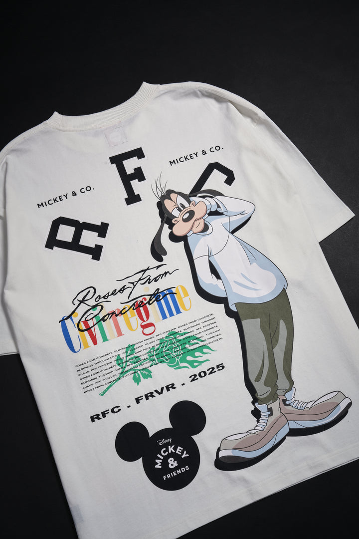 Goofy's Rose 199X Oversized Tee in Butter