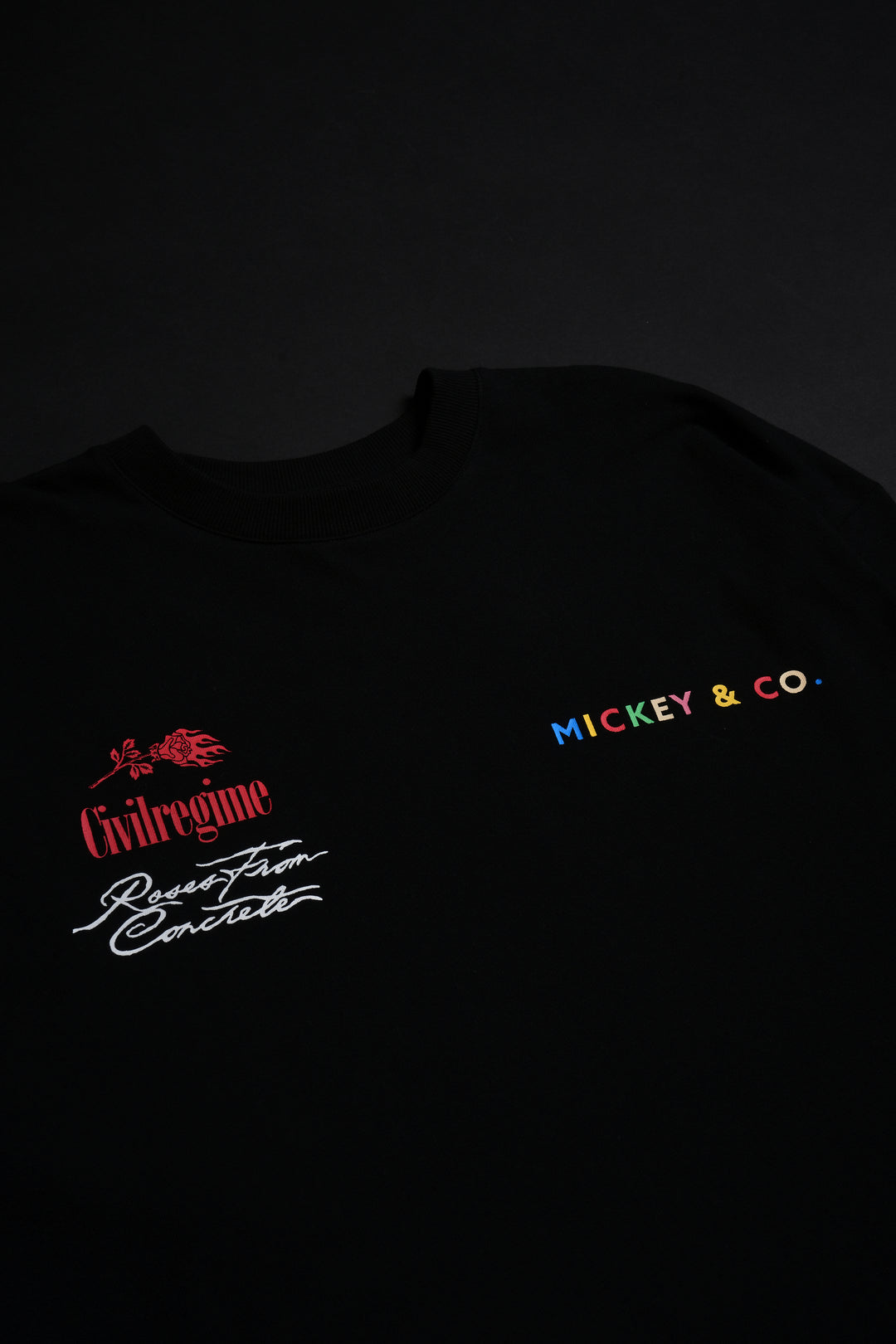 Mickey And Friends American Classic Oversized Tee in Black