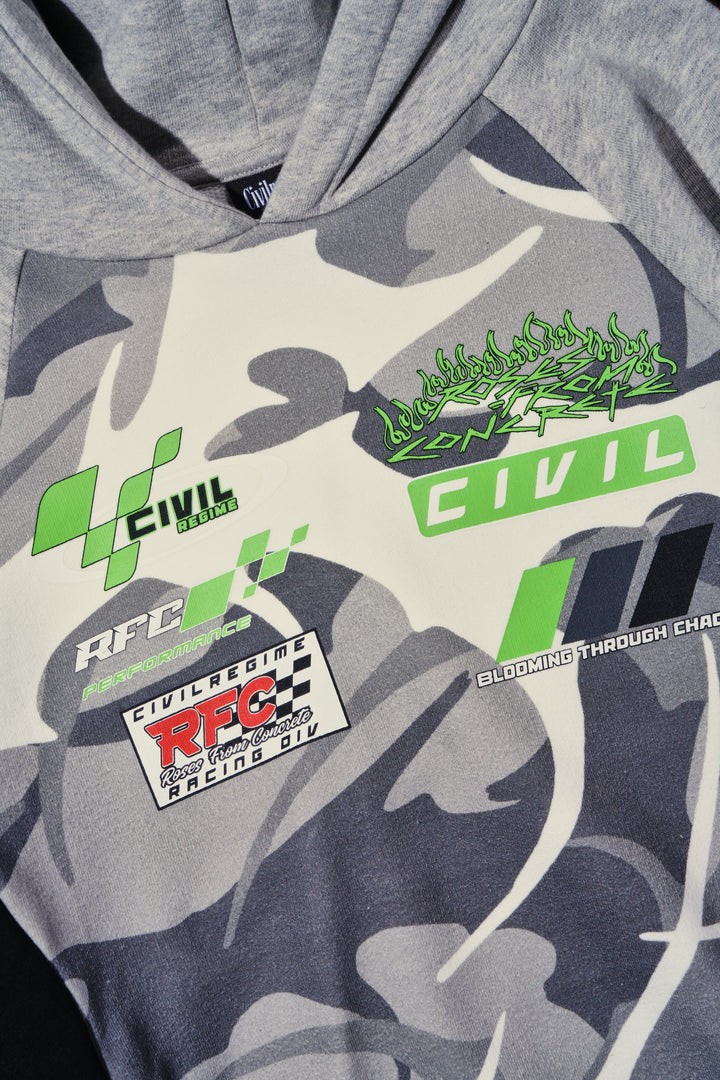 Civil Motors Destroy Hoodie in Heather Gray