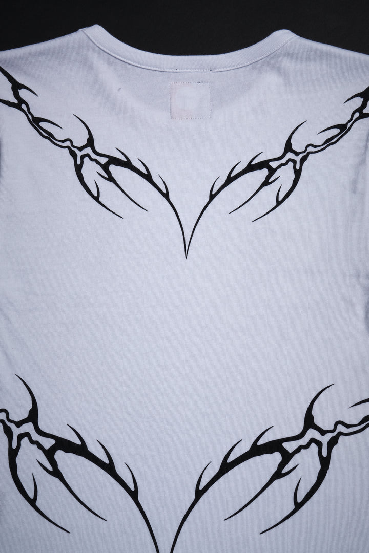 Heart's Eclipse Baby Tee in White