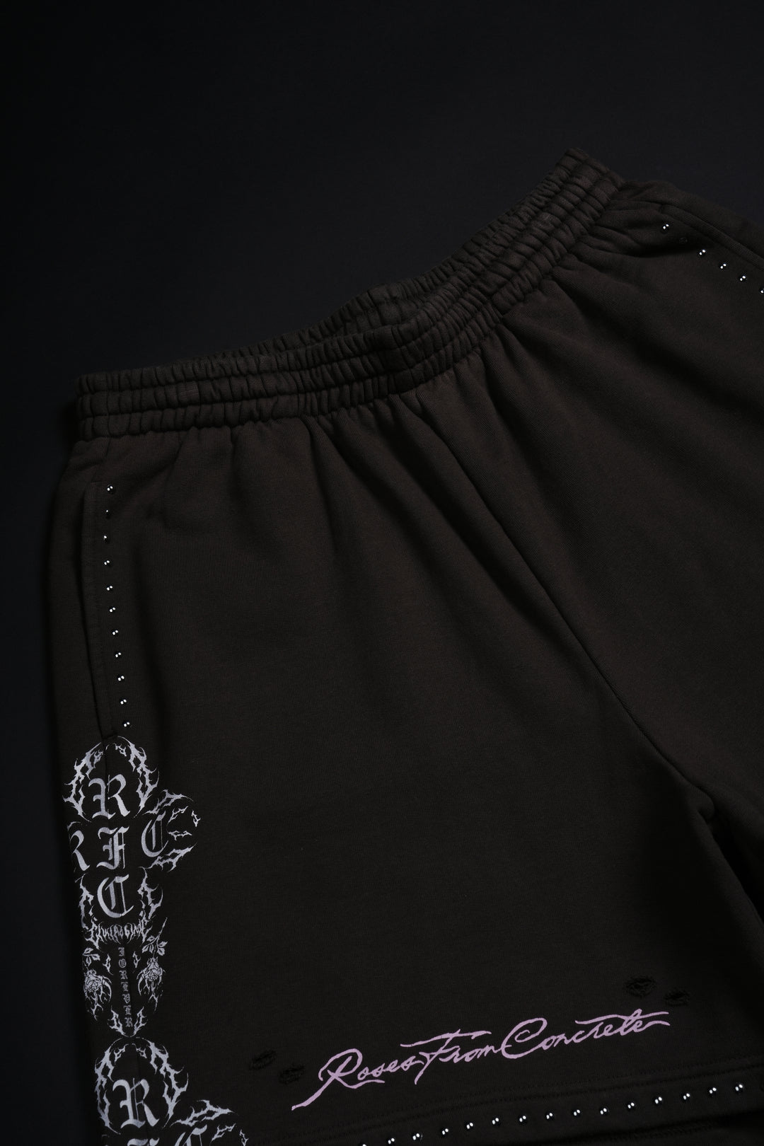 Chaos Bloom Baggy Shorts in Brown