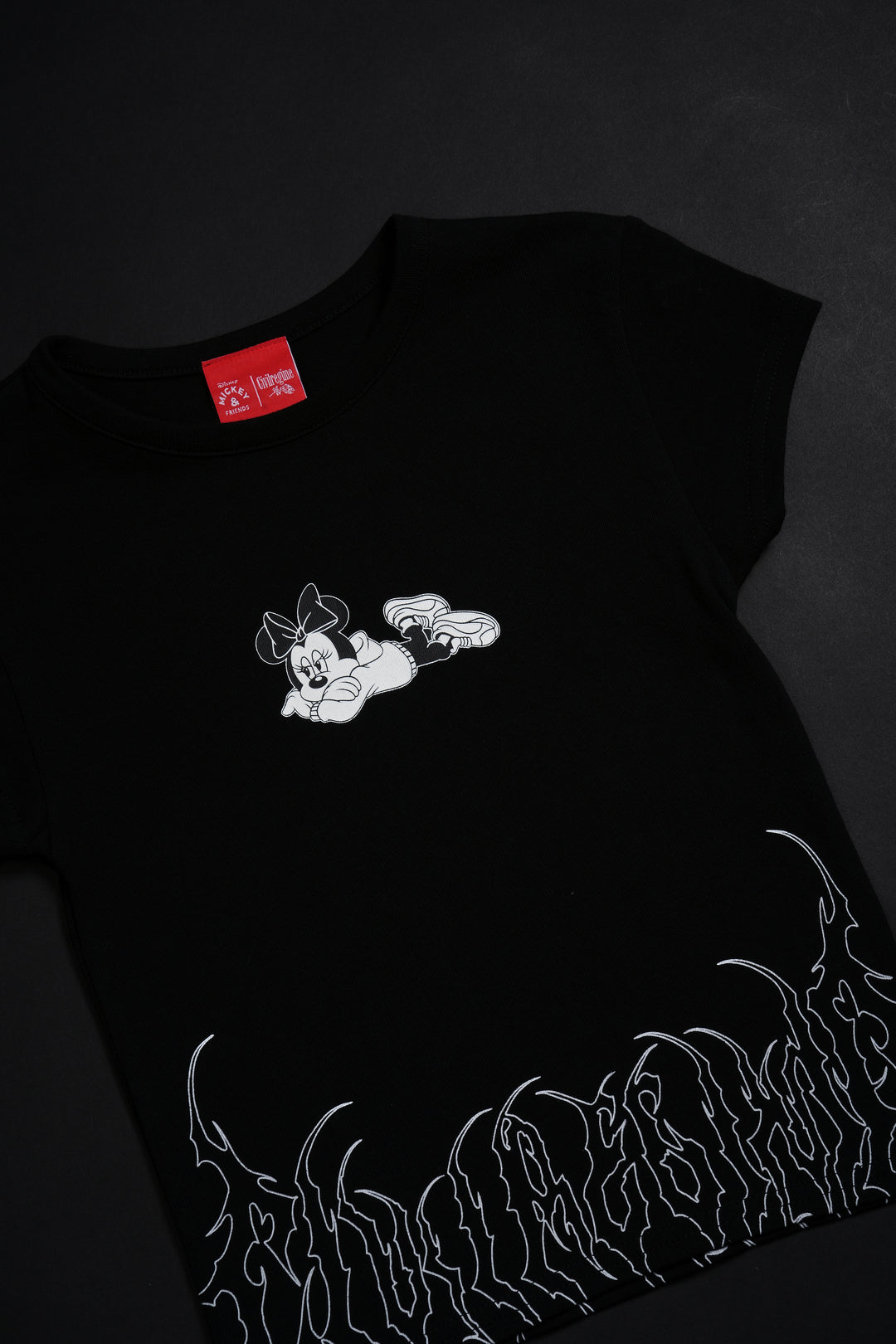 Obsidian Takeover Baby Tee in Black