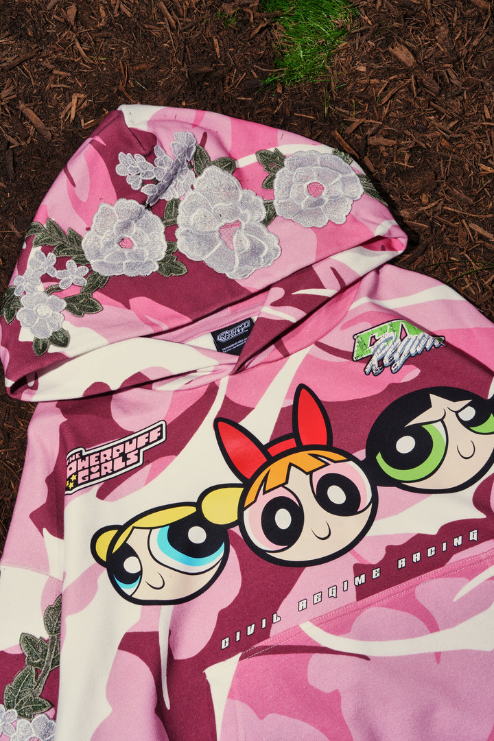 Hidden Roses Hoodie in Pink Camo