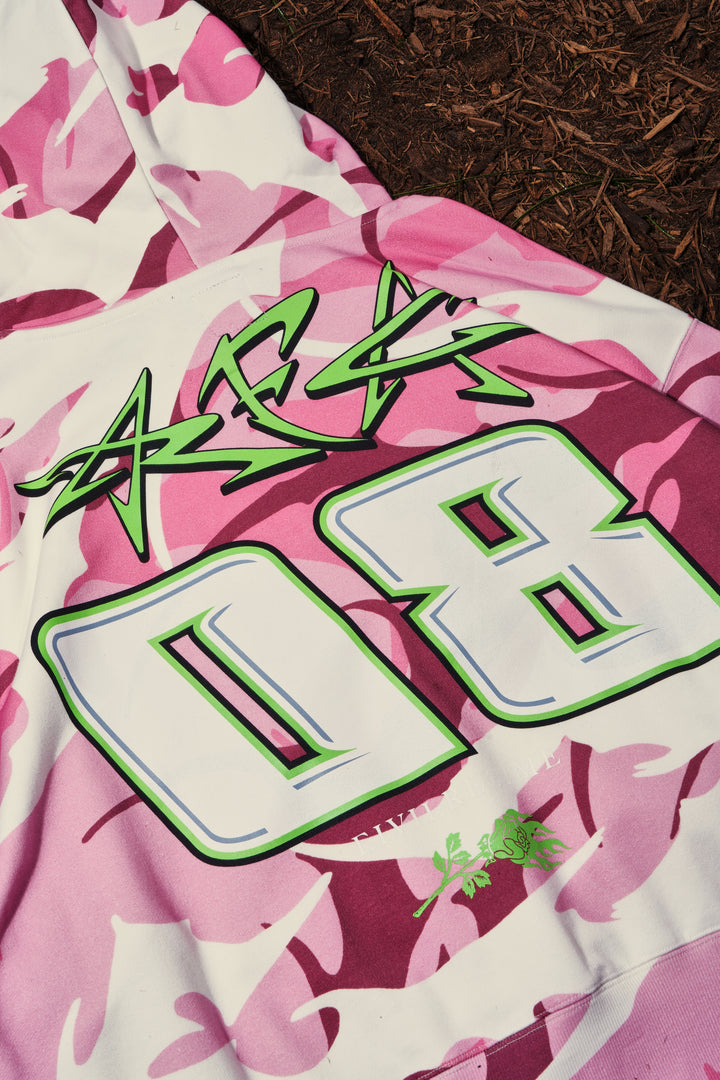 Hidden Roses Hoodie in Pink Camo