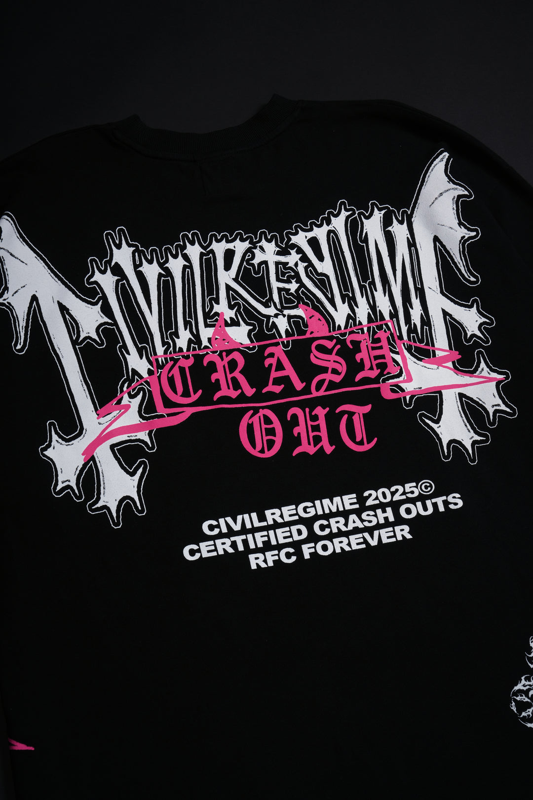 Devil's Crash Out American Classic Oversized Tee in Black