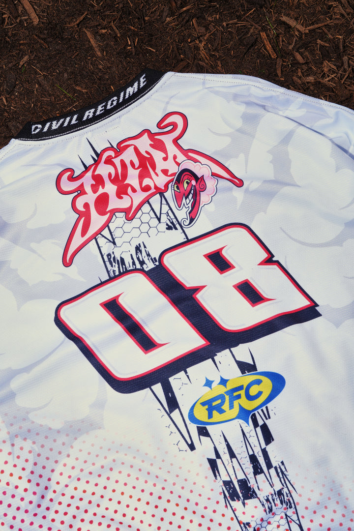 Him L/S Moto Jersey in White