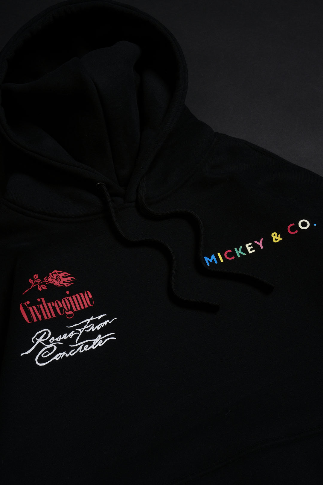 Mickey And Friends Regime Hoodie in Black