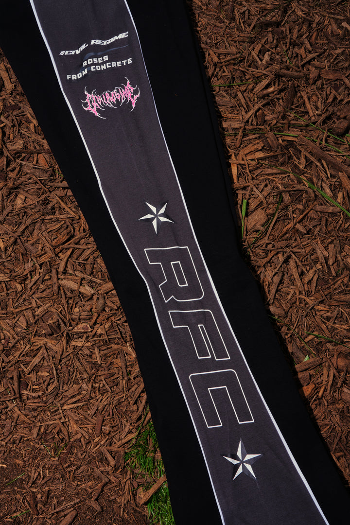 Circuit Track Pookie V Shape Pants in Black