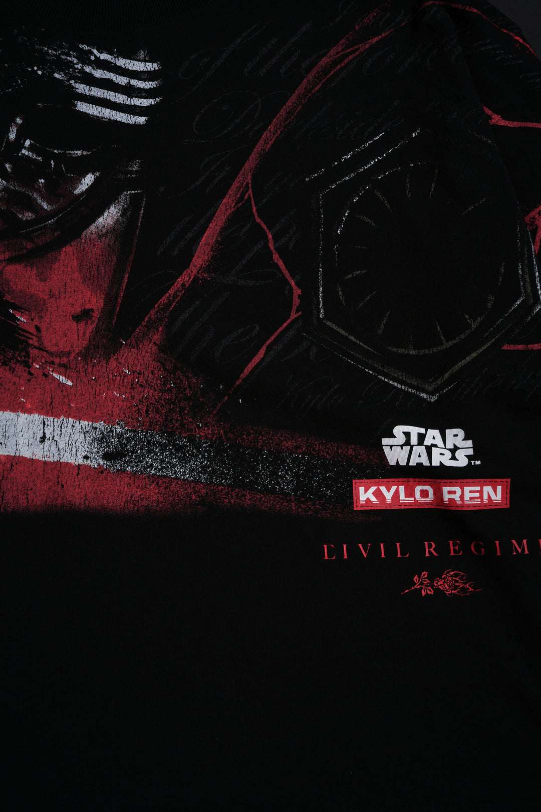 Kylo's Force Distressed Twofer in Black/Black