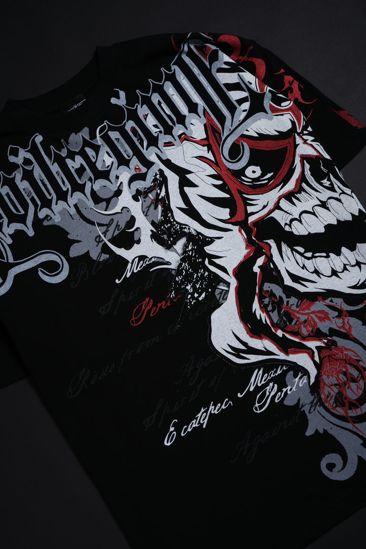 Cero Miedo American Classic Oversized Tee in Black