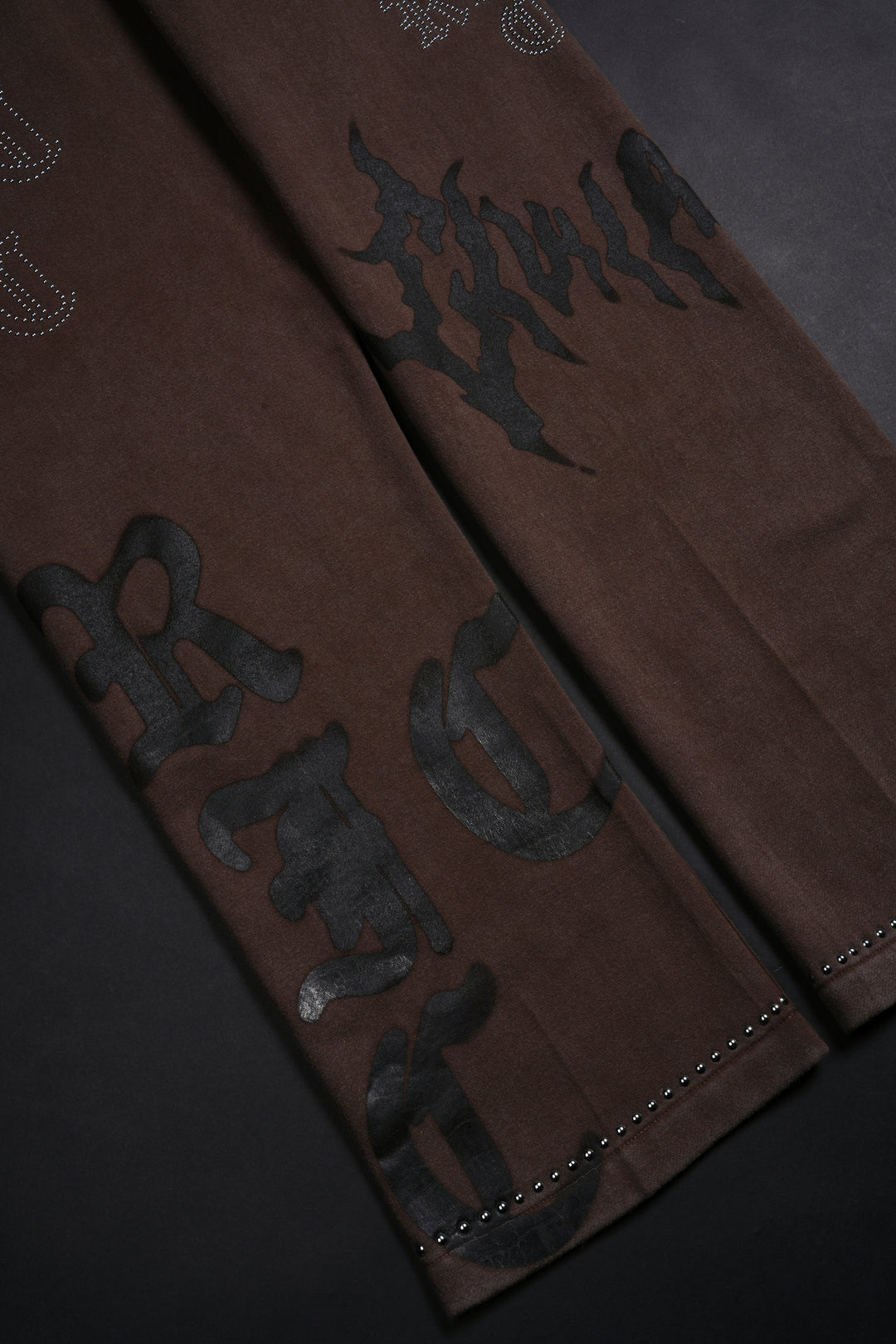Eternal Chaos Wide Leg Fleece Pants in Sun Faded Brown