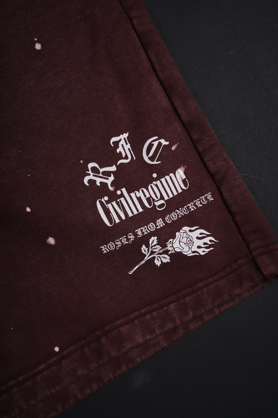 Realm Rising Baggy Shorts in Deep Red