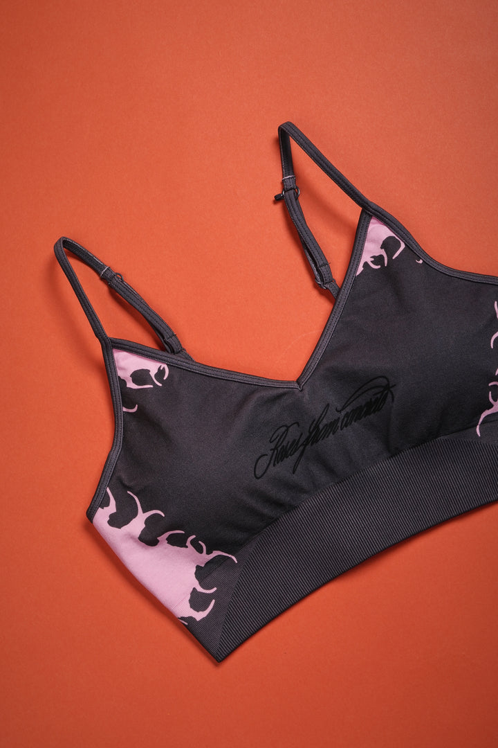 Civil Fiend Kelly Seamless Bra in Vintage Ashes