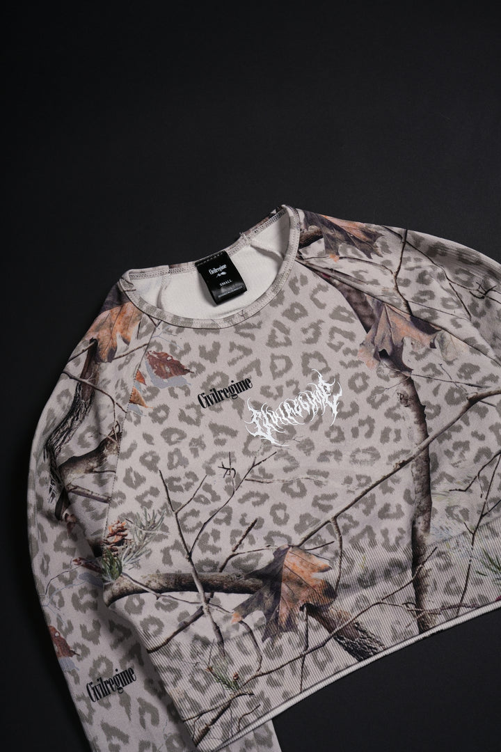 Concrete Forest Seamless L/S Top in Real Leopard Camo