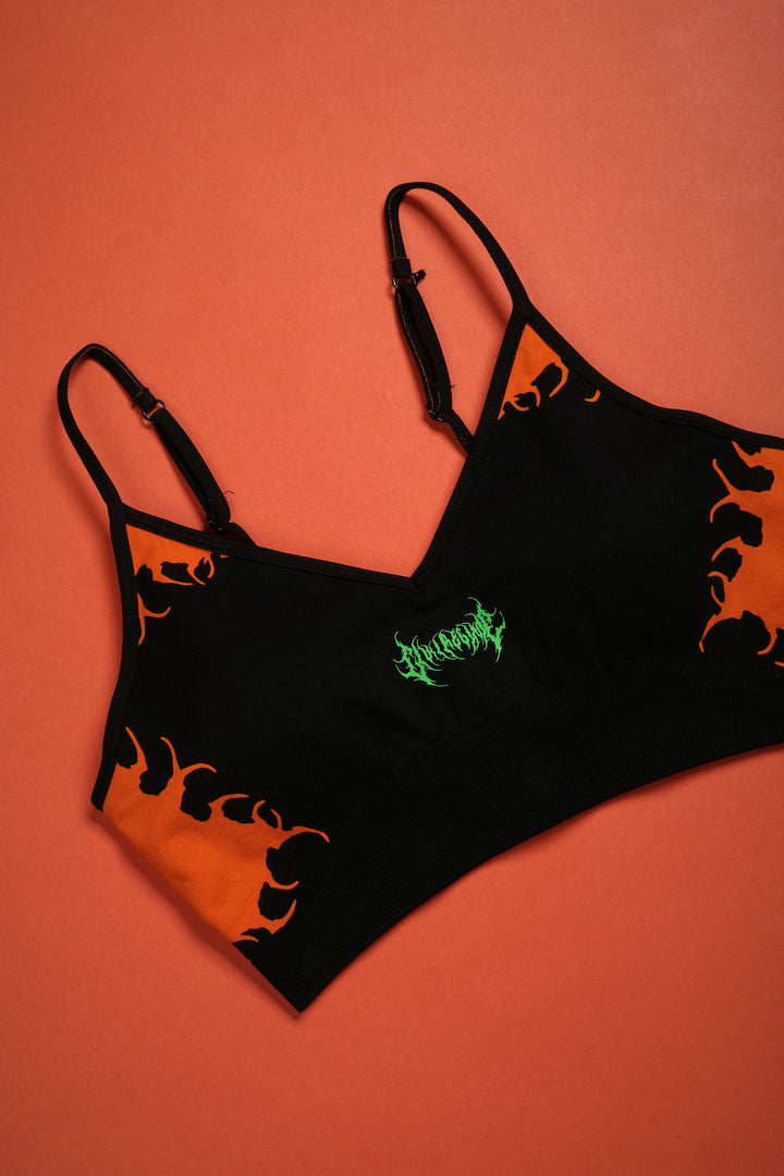Rose Rage Kelly Seamless Bra in Black