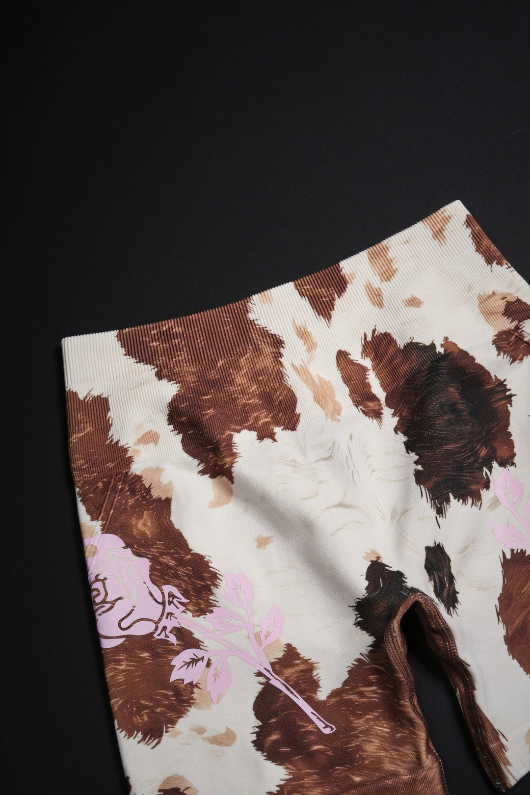 Concrete Training Seamless Shorts in Cow Print