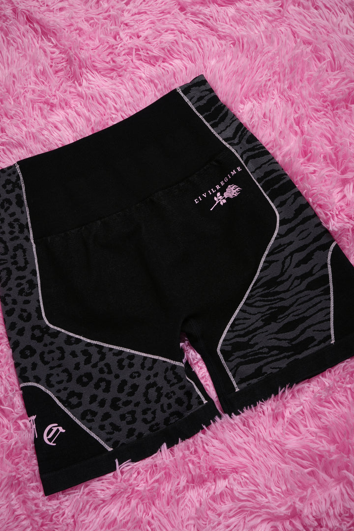 Pink Roses Kelly Seamless Shorts in Vintage Ashes