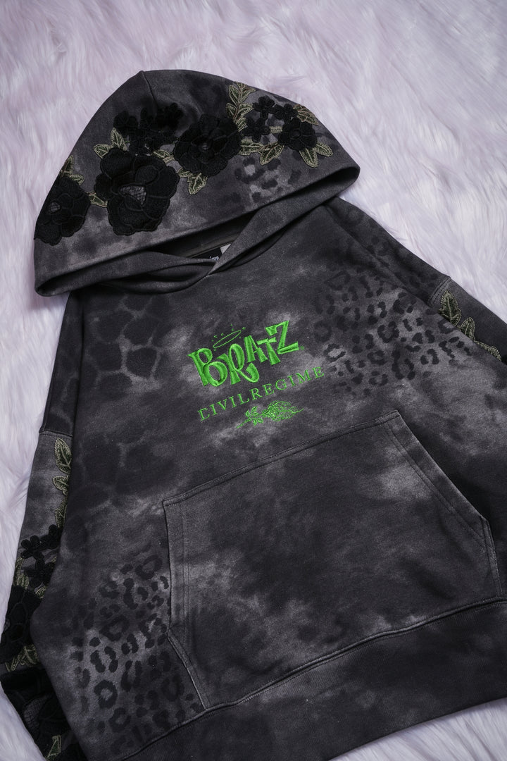 Passion From Concrete Forever Rose Hoodie in Black