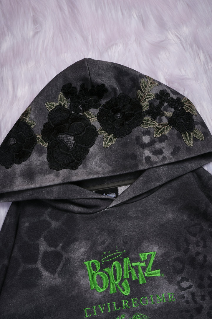 Passion From Concrete Forever Rose Hoodie in Black