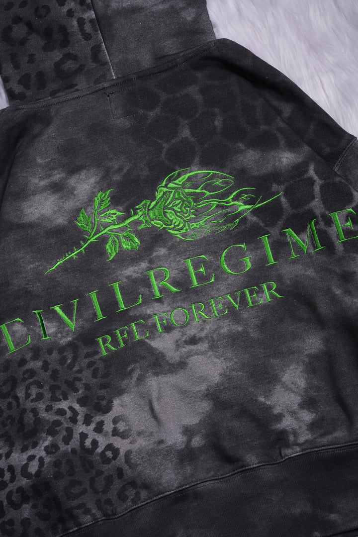 Passion From Concrete Forever Rose Hoodie in Black