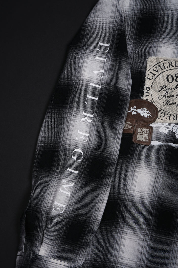 Wanted Cad Bane Ivar Flannel in Black Plaid