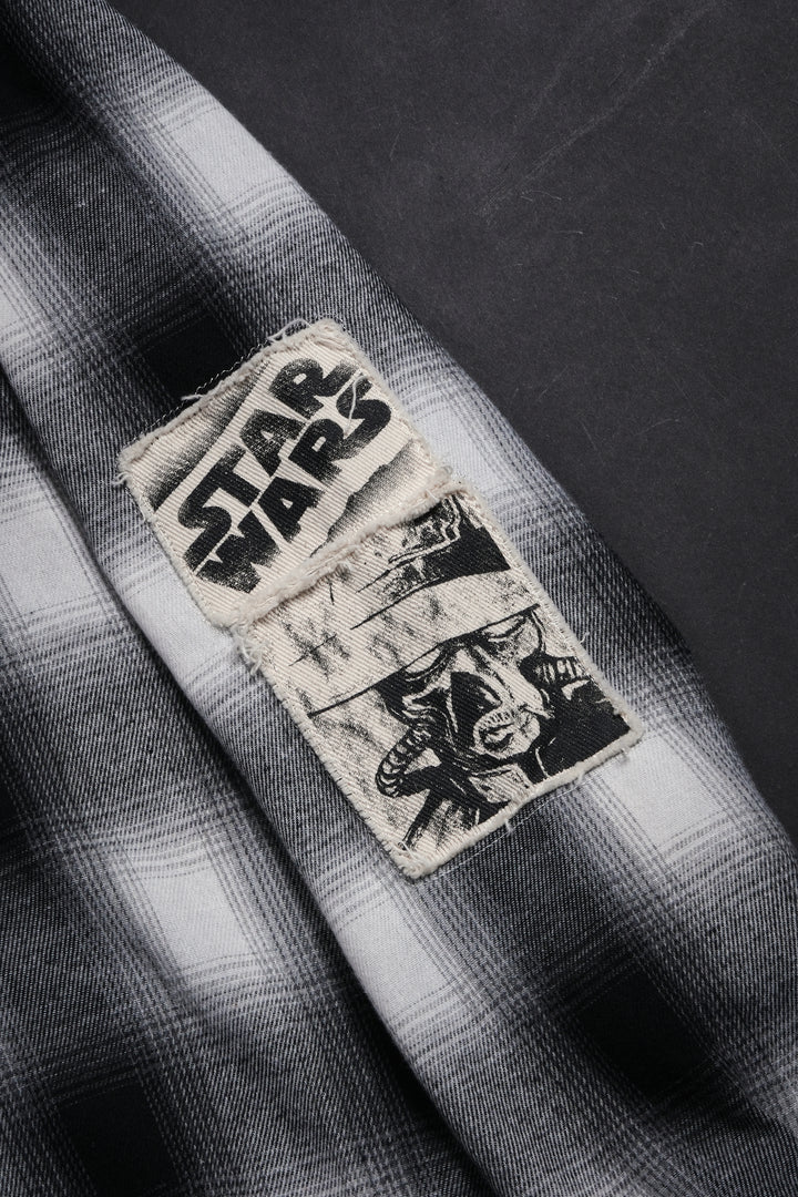 Wanted Cad Bane Ivar Flannel in Black Plaid