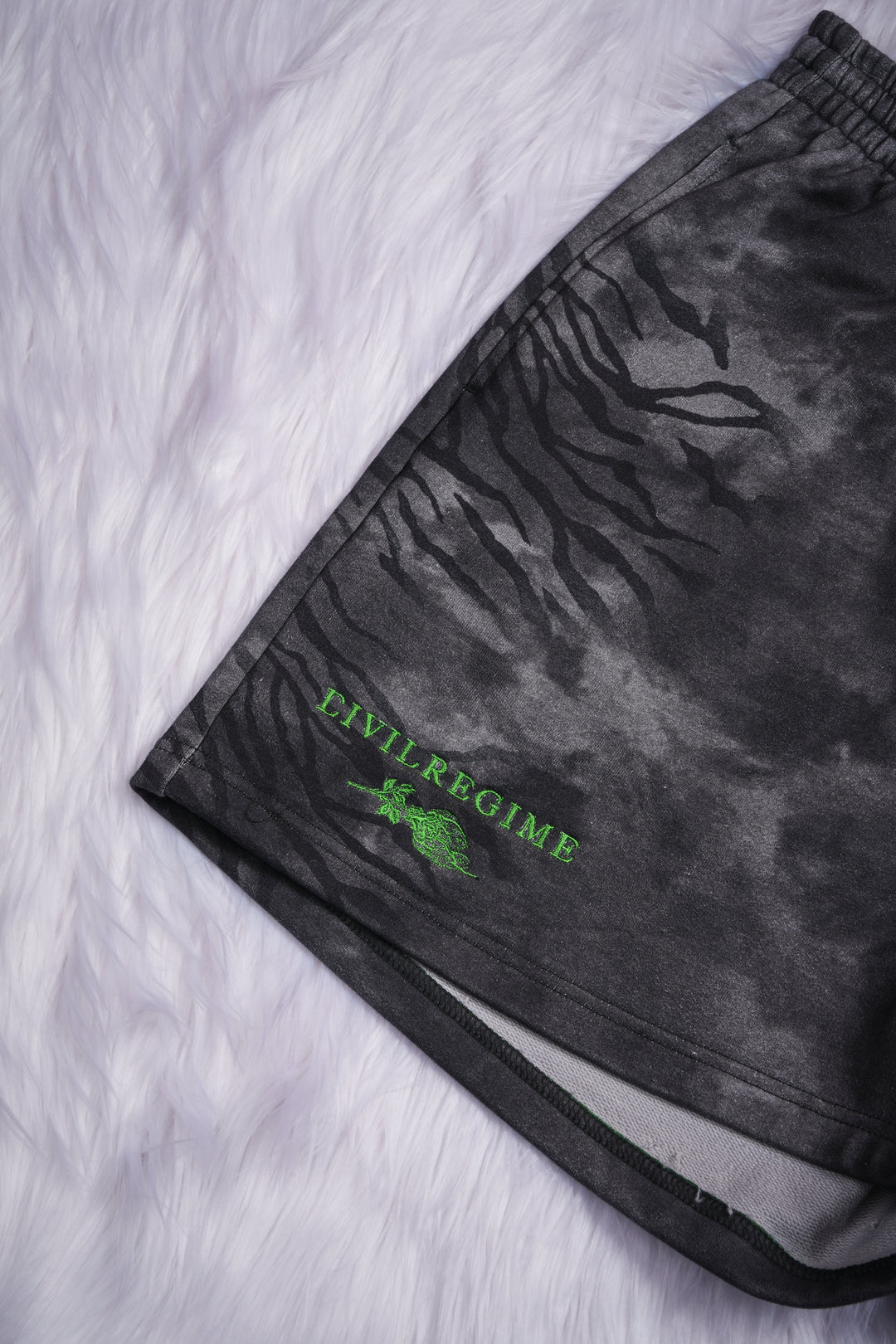 Passion From Concrete Thorns Baggy Shorts in Black