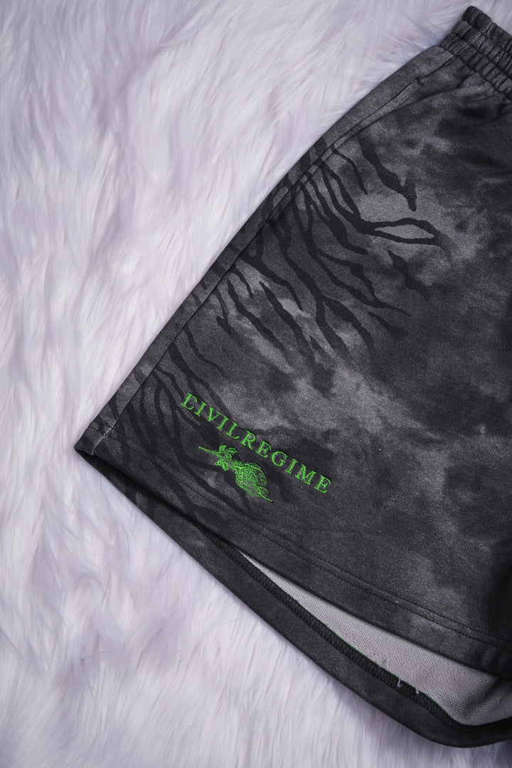 Passion From Concrete Thorns Baggy Shorts in Black