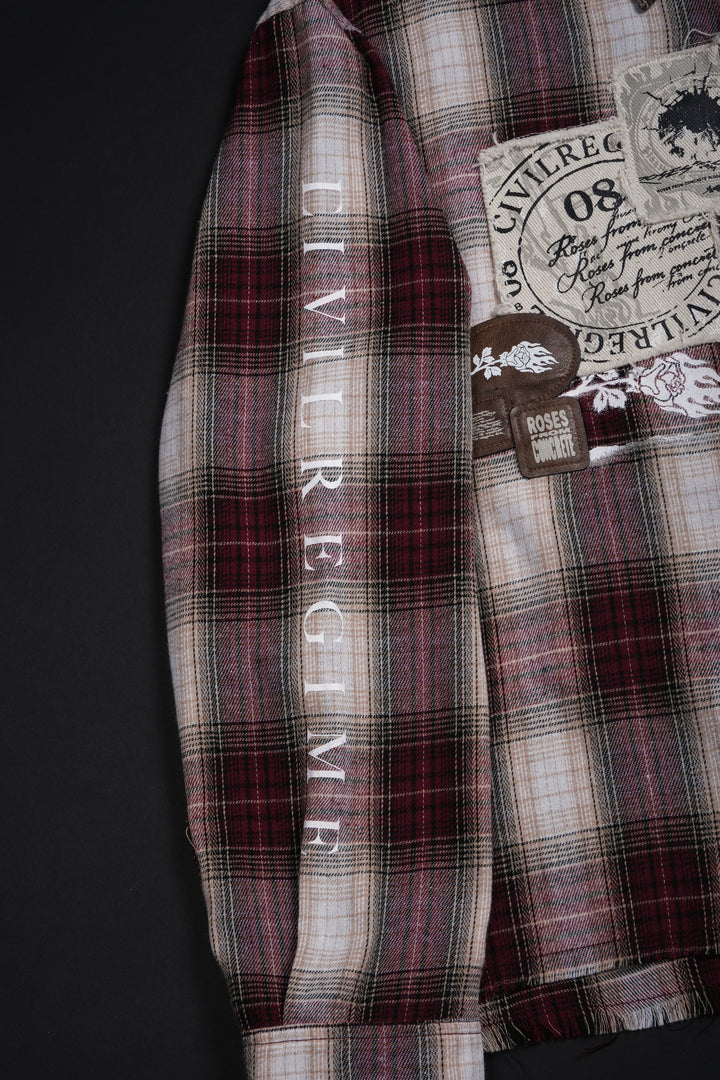 Wanted Cad Bane Ivar Flannel in Brown Plaid