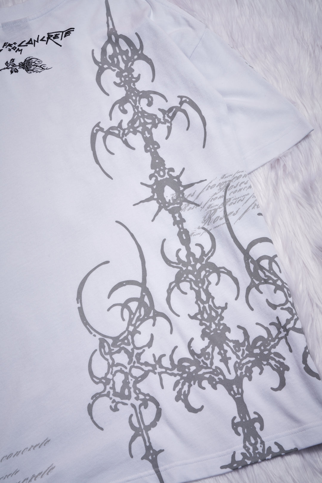 Rose Error American Classic Oversized Tee in White