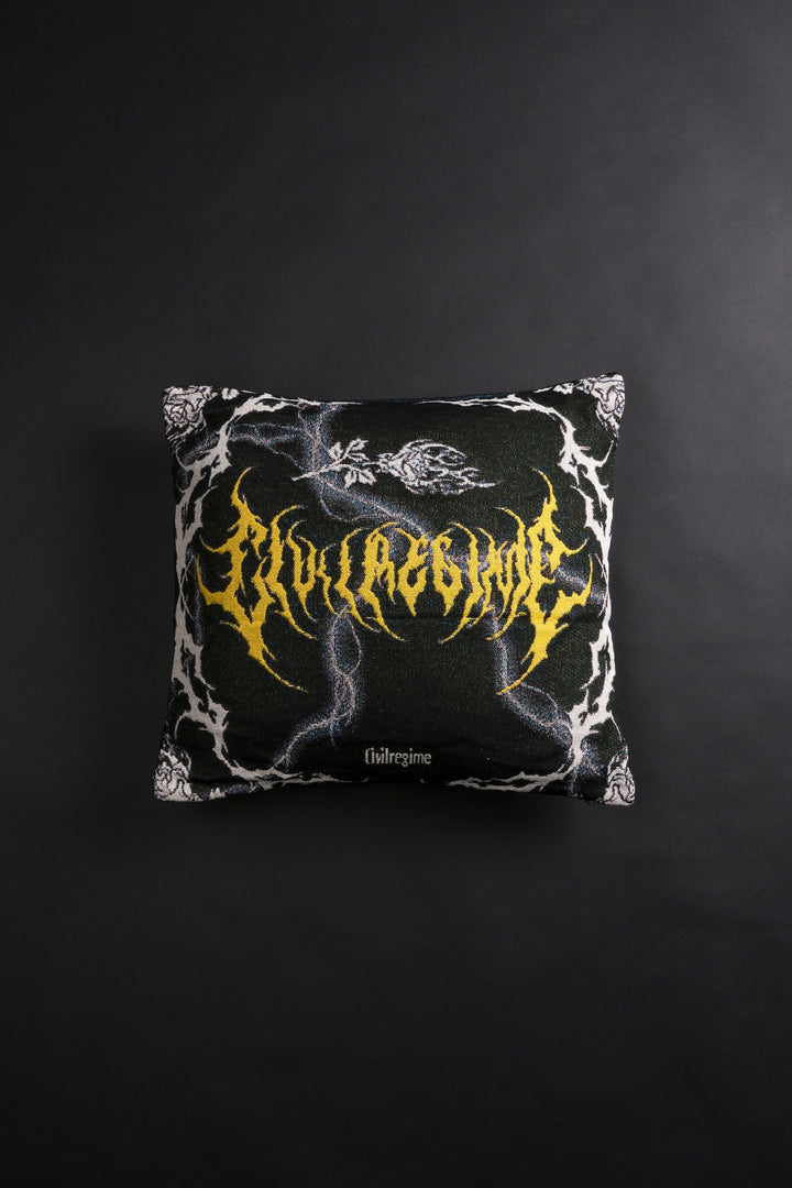 New Core Tapestry Pillow in Black