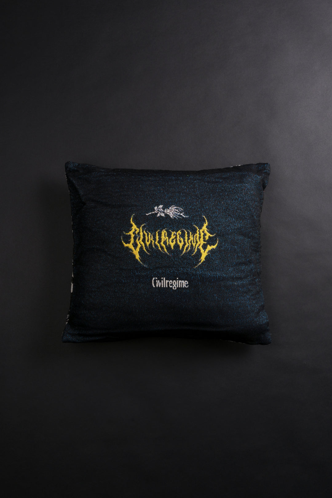 New Core Tapestry Pillow in Black