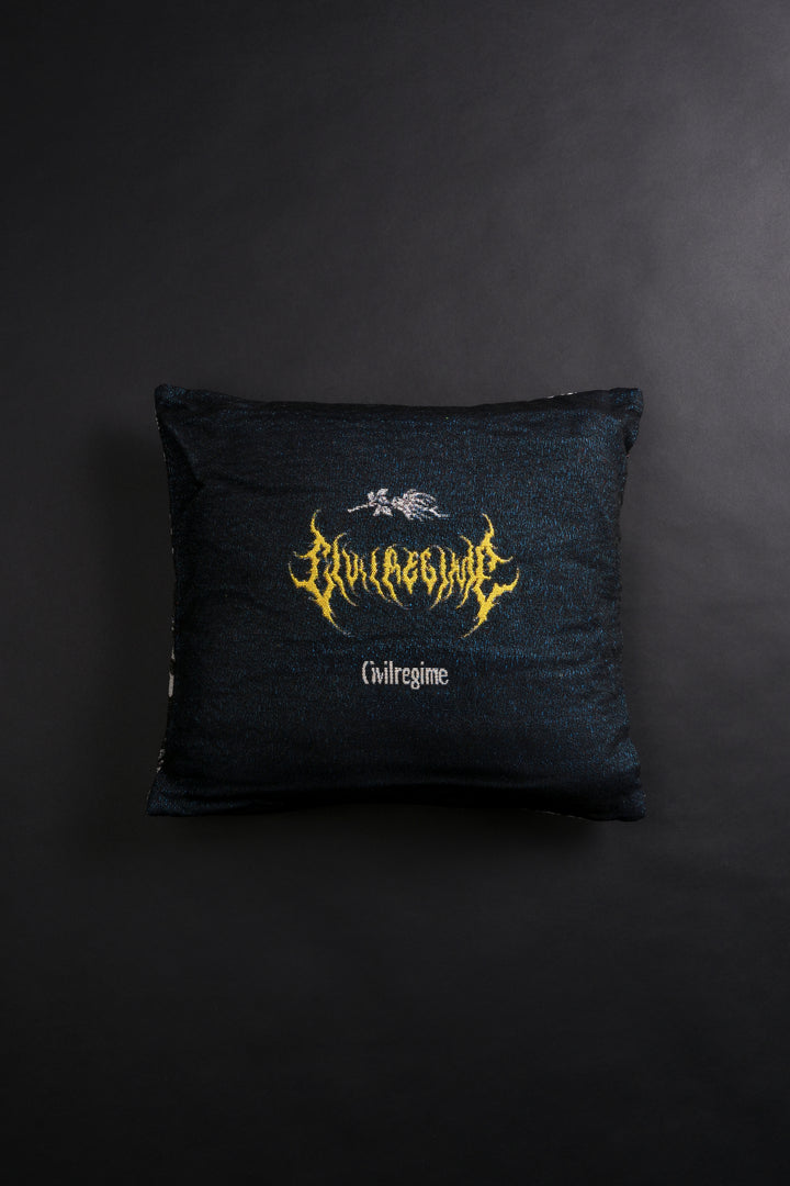 New Core Tapestry Pillow in Black