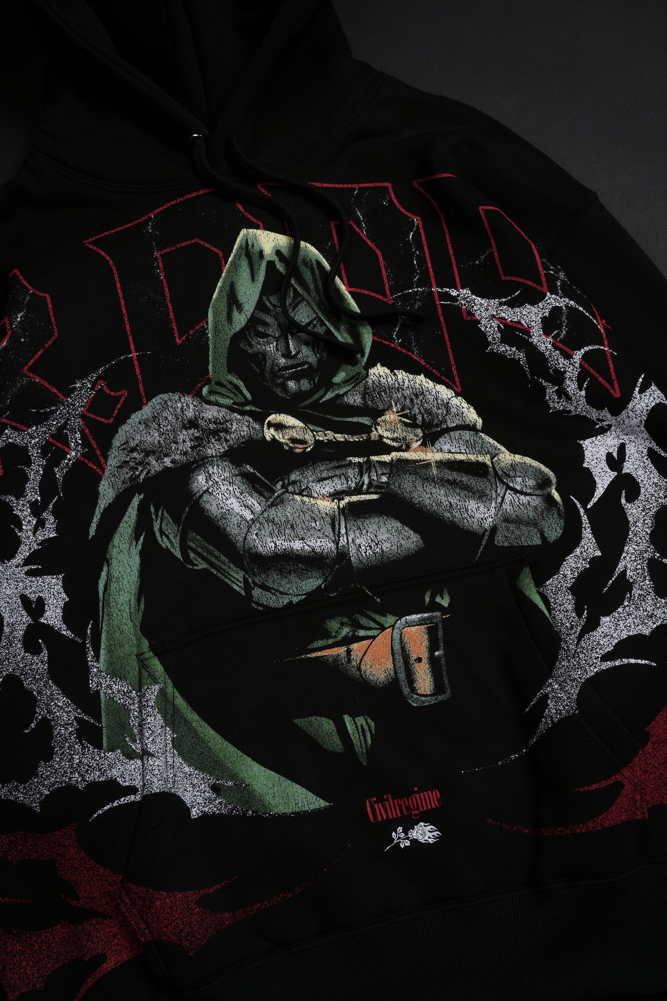 MARVEL Dr.ドゥーム パーカー Dr. Doom Forever Regime Hoodie in Black – Civil Regime