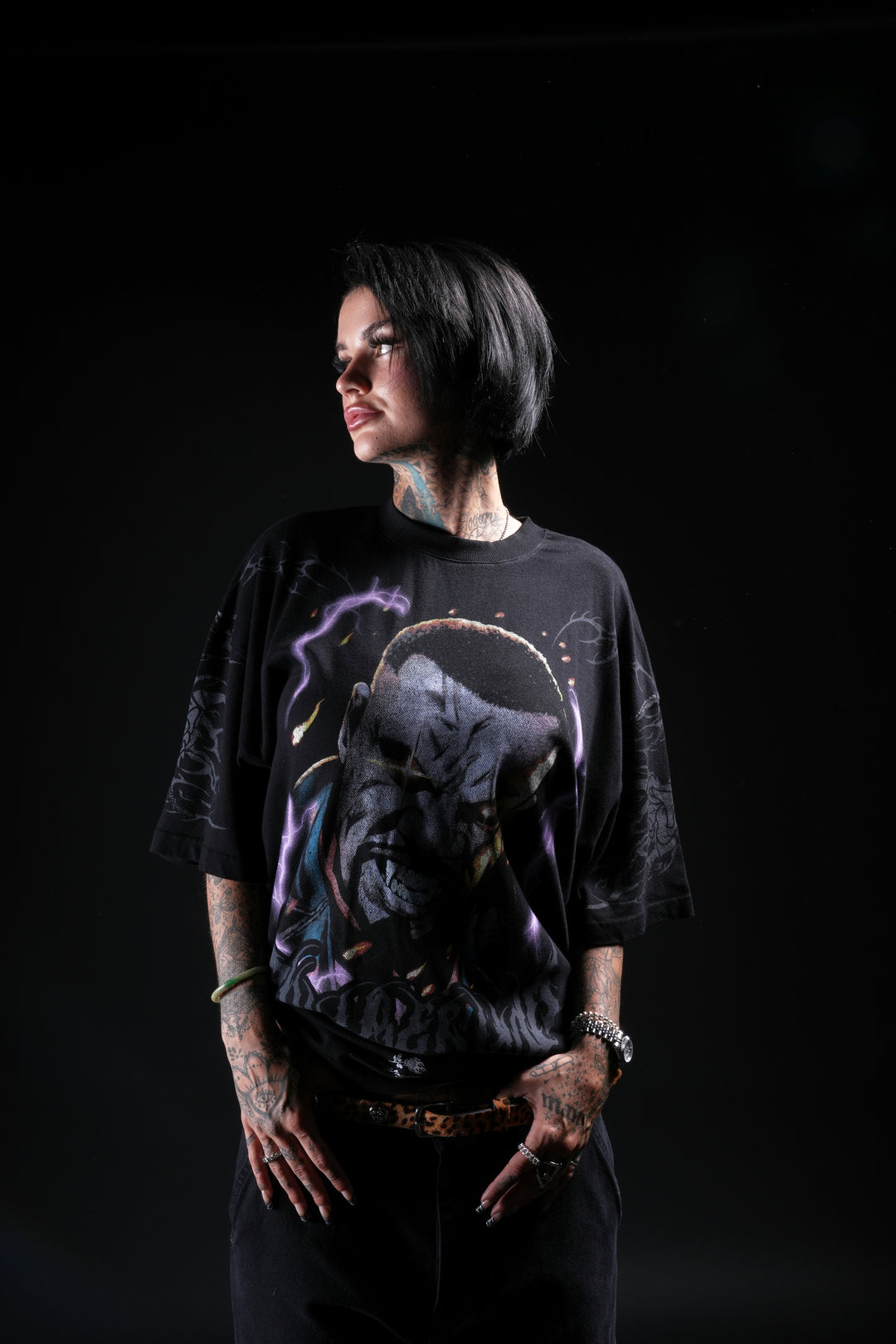 Blade American Classic Oversized Tee in Black