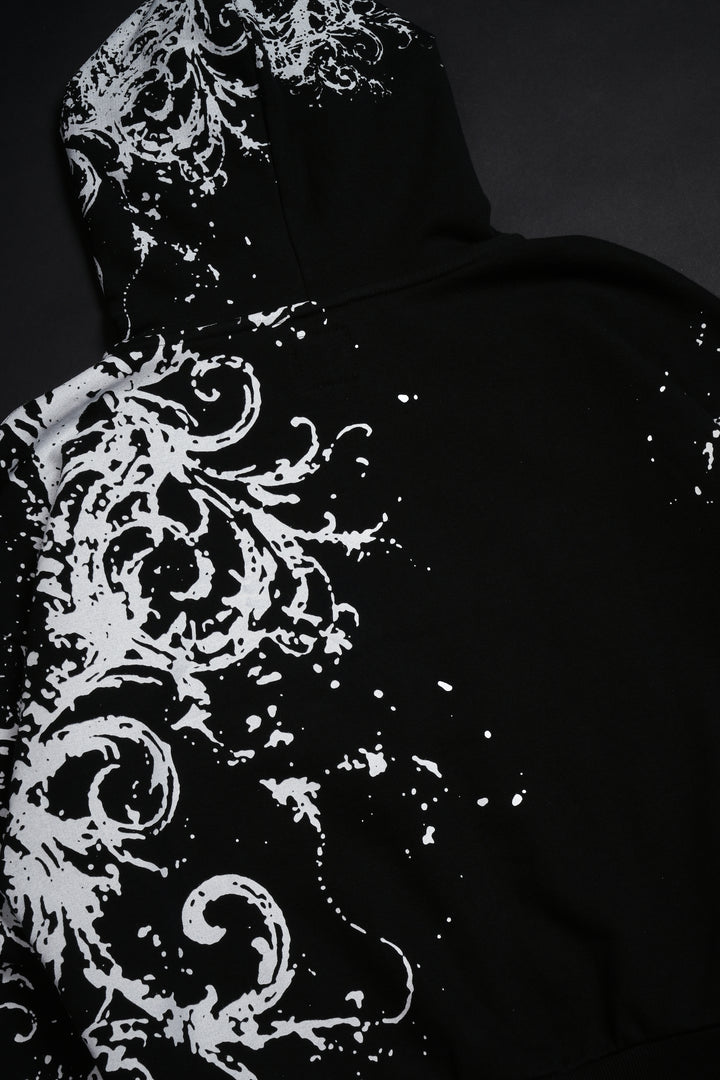 Ancient Ones Civil Zip Up Hoodie in Black