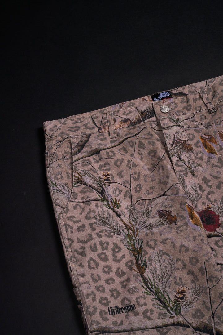 Concrete Forest Work Wear Pants in Real Leopard Camo