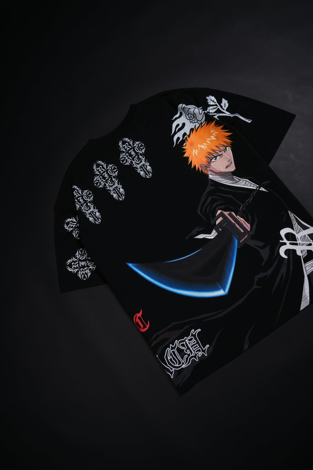 Ichigo's Bankai 199X "Side By Side" Oversized Tee in Black