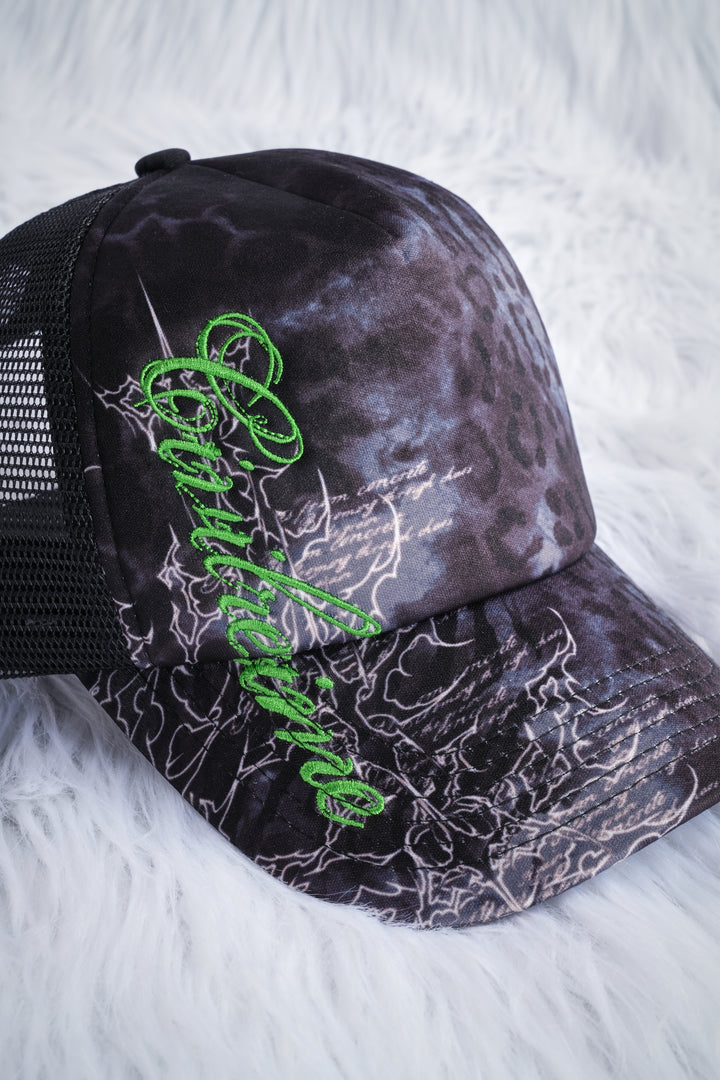 Unpredictable Trucker Hat in Black