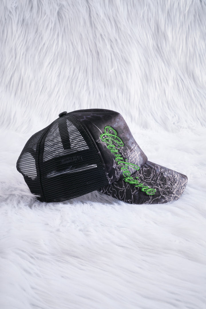 Unpredictable Trucker Hat in Black