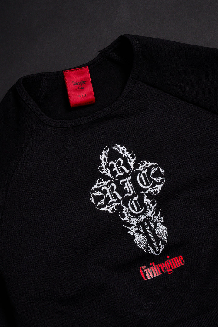 Rise Up Seamless L/S Top in Black